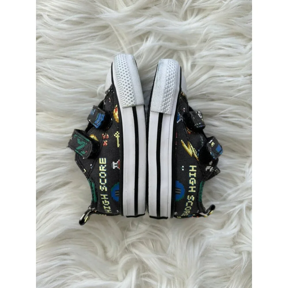 Converse Unisex-Baby Chuck Taylor All Star Low Top Sneaker Gamer Print 3